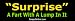 Surprise A Fart With A Lump In It - Funny Bumper Stickers (Medium 10x2.8 in.)