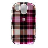 Plaid Style Pink Checkered Checkbox Design Snap-On Cover Hard Case Cell Pho ....