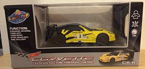 Lollipop 1:24 Scale Corvette Full Function RC Yellow/Black C6.R by Shantou City Industrial