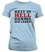 Rest In Hell Osama Bin Laden Juniors T-shirt, Osama Bin Laden Dead Juniors Shirt, Small, Lt-Blue