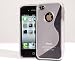 Anti-Rutsch Silikon Case in Clear-transparent & Displayschoner f�r das neue Apple iPhone 4 4G HD