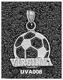 Virginia Cavaliers Virginia Soccer Ball Pendant - Sterling Silver Jewelry