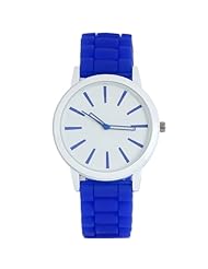HACBIWA Women Girls Ladies Silicone Blue Candy Color Cute Design Jelly Wrist Watch