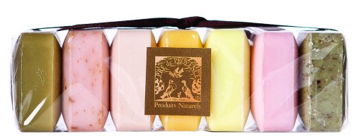 Pre de Provence Soap, Set Of 7, Assorted, 0.88 -Ounce Cello Wrap