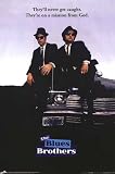 Blues Brothers Poster ~ They'll never get caught, ~ They're on a mission from God ~ 24x36