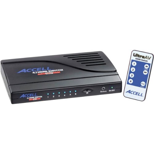 New-UltraAV 4 x 2 HDMI 1.2 Audio/Video Switch - T48977 New-UltraAV 4 x 2 HDMI 1.2 Audio/Video Switch - T48977