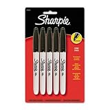 Sharpie Permanent Marker Fine Tip 5 Pack