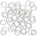 Silver Plated Closed 6mm Jump Rings 19 Gauge (50)