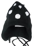 Maximo Infant Toddler Baby Winter Ski Hat Warm Helmet Covers Ears (47 (12-18 Months), Black)