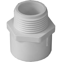 Genova Products 30410CP 1-Inch Male Iron Pipe PVC Pipe Adapter Slip by Male Iron Pipe Thread - 10 Pack