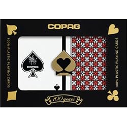 Copag Master Poker Size Standard Index Playing Cards (Black Red)