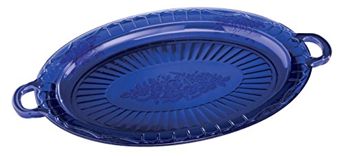 Cobalt Blue Glass Serving Platter