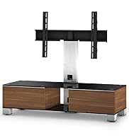 Sonorous MD 8120W Glass & Wood TV Mount Stand