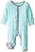 Baby Footed Sleeper, Premium Soft and Breathable Cotton, Multiple Styles,Teal,3 Months