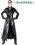 New Matrix Trinity Adult Costume Trench Coat & Glasses
