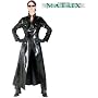 New Matrix Trinity Adult Costume Trench Coat & Glasses