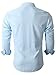 Emiqude Mens Casual Slim Fit Long Sleeve Pocket Inner Contrast Plaid Dress Shirt