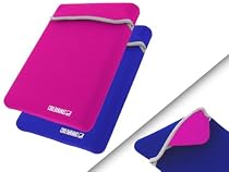 COOL BANANAS Neoprene Sleeve Zipit - Bag Pocket for Samsung NC10, N130, N310 in blue/pink