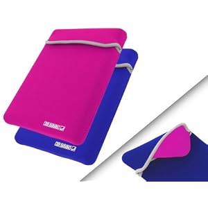 Cool Bananas RainSuit Neopren Netbooktasche 10,2 Zoll blau/pink