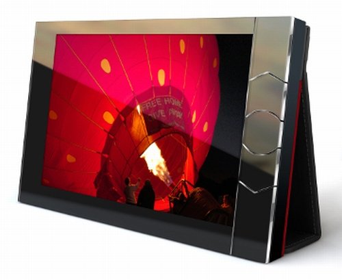 Digital Spectrum AL7-BKFCBK The ALBUM Portable Digital Photo Gallery (Black/ Fuchsia/Black)