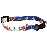 Chicago Cubs MLB Pet Collar Adjustable 1' Web