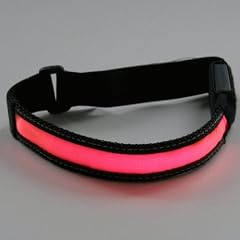 2-TECH Sicherheits-LED-Band Reflektorband f�r Arme/Beine ORANGE ideal beim Joggen in der Dunkelheit