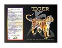 Asian Oriental Chinese Zodiac Poster Year of the Tiger: Birth Years 1914 1926 1938 1950 1962 1974 1986 1998 2010