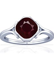 Platinum Cushion Cut Ruby Womens Astrological Ring (GIA Certificate)
