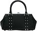Lux de Ville REBEL Kiss Lock Handbag- Black Crocodile Image