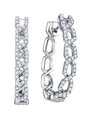 0.52CT DIAMOND LADIES FASHION HOOPS