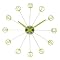 Starburst Wall Clock- Green