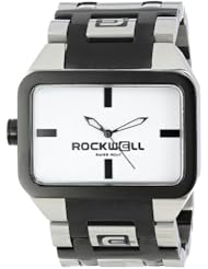 Rockwell Time Unisex DT104 Duel Time Stainless Steel Black with Silver And White Watch