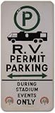 Orange Bowl Stadium RV Parking Vintage Sign