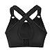 La Isla Women's High Impact Full Coverage Wire Free Non Padded Run Sports Bra
