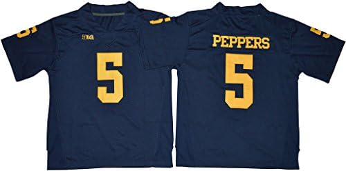 Mens Jabrill Peppers No.5 2016-2017 College Football Limited Jersey Navy Blue XL