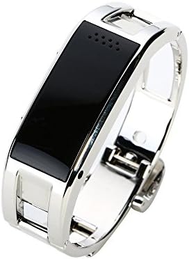 Efanr® Metal Multi-Functional Stylish D8 Bluetooth Bracelet SmartWatch Smart Bracelet Healt Wristband with Date/Alarm Clock/Call history/Phonebook/Message/Anti-lost/Pedometer/sleep Detection for iPhone Samsung and Other Android 4.3 System Phones(or Above) (Silver)