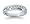 0.28 ctw. Woman's Round Diamond Wedding Band in 18K White Gold