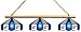 Imperial Toronto Blue Jays Licensed Three Shade Stained Glass Billiard Table Lamp