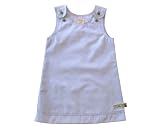 loud + proud Webkleid 601 Baby - M&Atilde;&curren;dchen Babybekleidung/ R&Atilde;&para;cke & Kleider, Gr. 74/ 82 Blau (Karo/ Streifen )