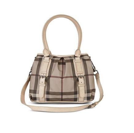 Burberry Small Smoked Check Tote Bag