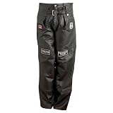 Pebble Grain Leather Motorcycle Chaps (Size3: L)