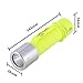 GHB Professional Diving Flashlight LED Submarine Flashlight Outdoor Waterproof Torch 600 Lumen Yellow