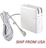 Nuoo&reg; Ac 60w / 45w Magsafe Power Adapter Charger for Apple Macbook and 13-inch Macbook Pro L Shape / Tip 16.5v 3.65a Compatible A1344,A1172,A1278,A1181,A1330,A1280,A1244,Ma538ll/a