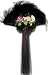 Fabulous Black with Burgundy Victorian Fan