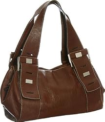 ''Danielle'' Satchel - Black, Green Croco or Brown