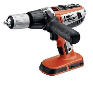 Black and Decker FireStorm 18 Volt FSX18HD Cordless Hammer Drill (Bare Tool only) by Black & Decker
