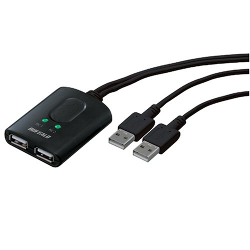 �o�b�t�@���[�R�N���T�v���C BUFFALO CPU�ؑ֊� �L�[�{�[�h�}�E�X�p USB BSKM201BK