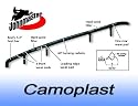 6" 60&deg; Magnum Carbides-Pair of Snowmobile Ski Runners for Camoplast Polaris-Ski Doo