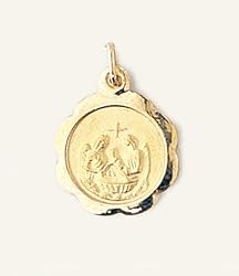 10 Kt Gold Religious Medal - Baptism - Premium Box