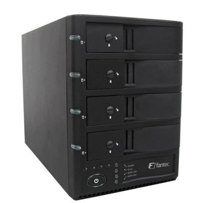 Fantec Externes Festplattengeh&auml;use (8,9 cm (3,5 Zoll), 4 Festplatten, eSATA, SATA)